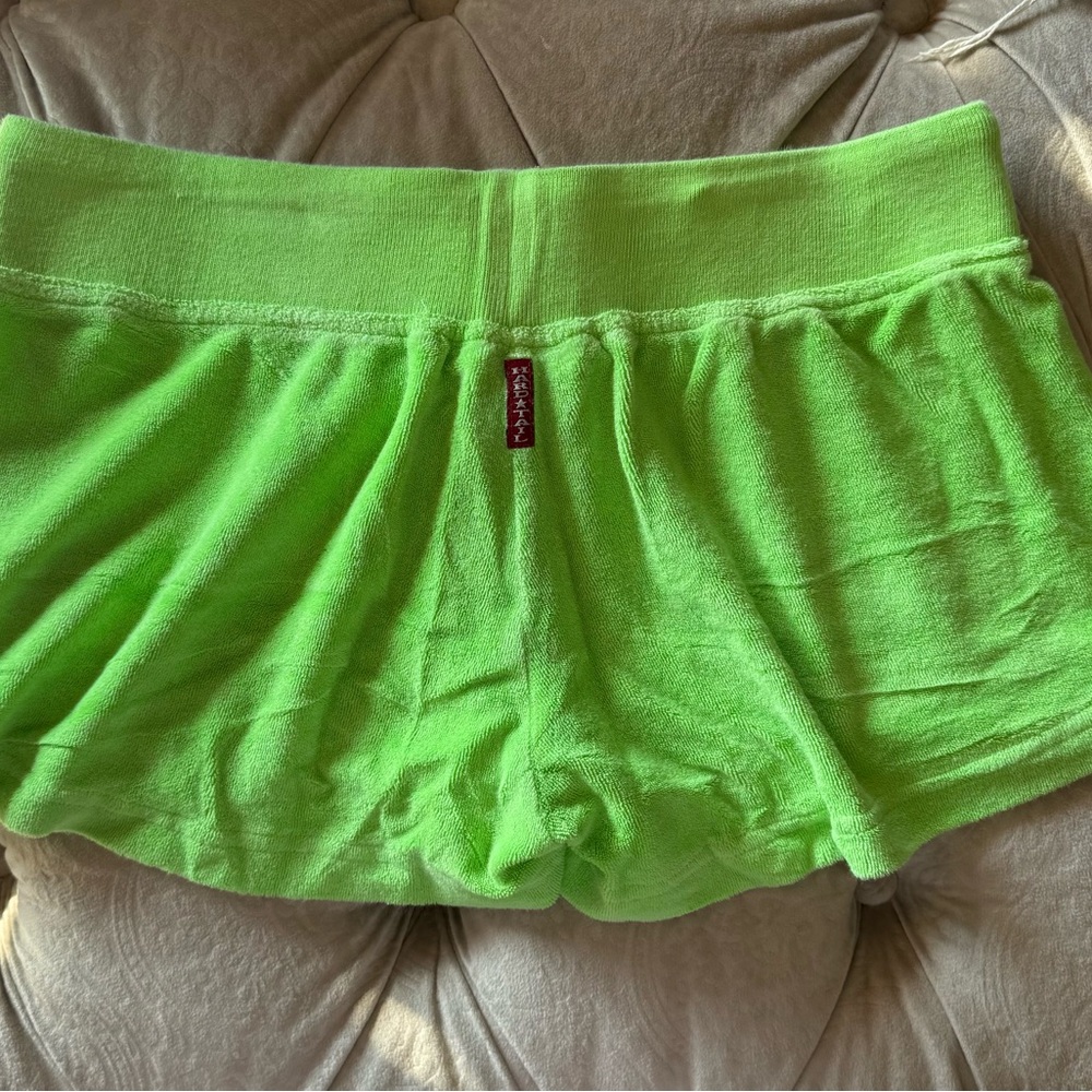 Hard Tail Women’s Lime Green Terry Lounge Shorts